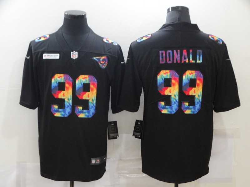 Nike Los Angeles Rams #99 Aaron Donald Multi-Color Black Crucial Catch Vapor Untouchable Limited Jersey,We sell and wholesale Nike Los Angeles Rams #99 Aaron Donald Multi-Color Black Crucial Catch Vapor Untouchable Limited Jersey on line form chian!